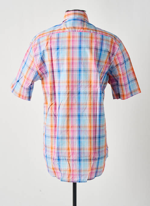 Chemise manches courtes orange ETERNA pour homme