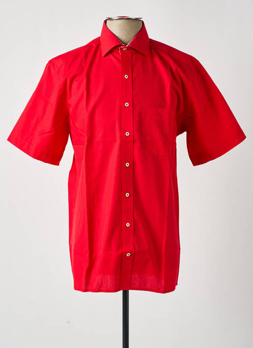 Chemise manches courtes rouge ETERNA pour homme