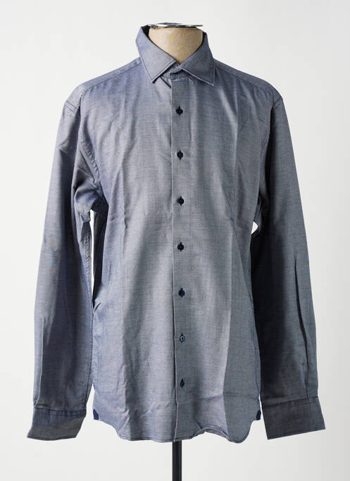 Chemise manches longues bleu ETERNA pour homme