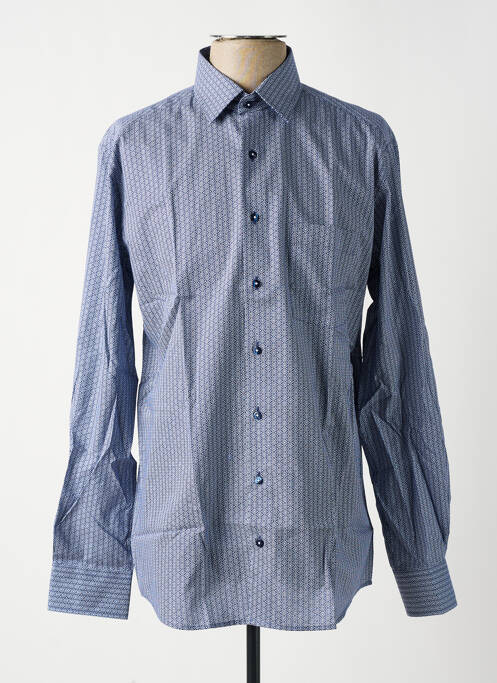 Chemise manches longues bleu ETERNA pour homme