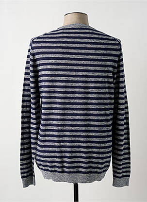 Pull tissage chiné manches longues bleu ESPRIT homme