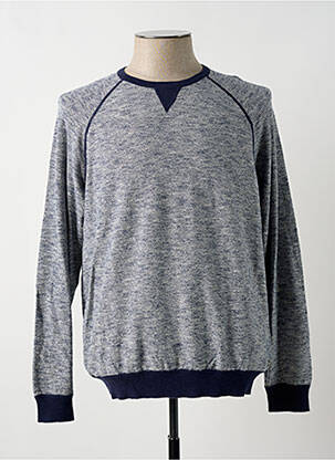 Pull tissage chiné manches longues bleu ESPRIT homme