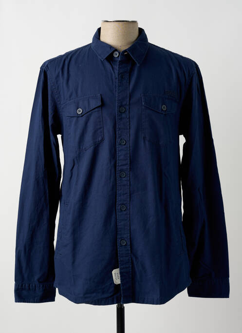 Chemise manches longues bleu EDC pour homme