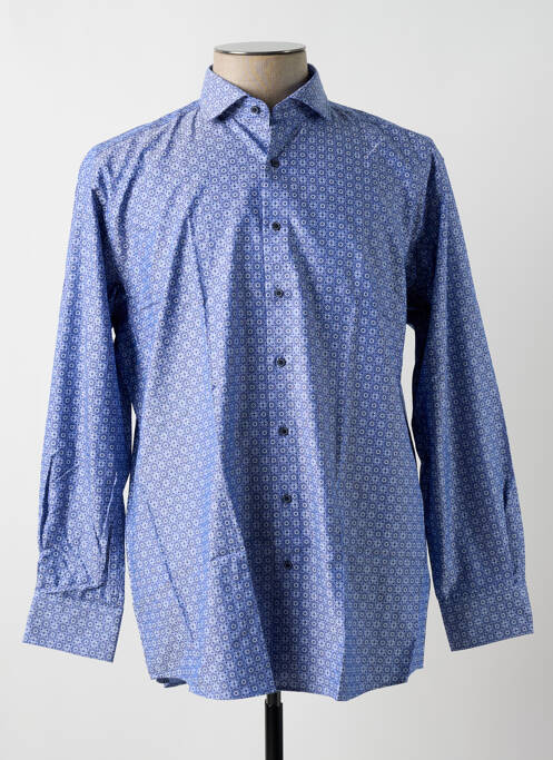 Chemise manches longues bleu ETERNA pour homme