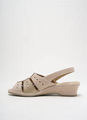 Sandales/Nu pieds beige BOISSY pour femme seconde vue