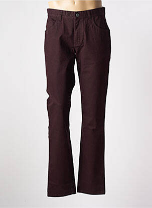 Pantalon droit coupe droite marron RED POINT homme