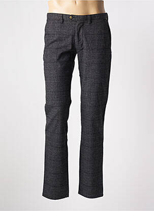 Pantalon slim fermeture zippée sous rabat boutonné gris RED POINT homme