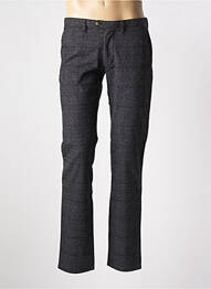 Pantalon slim fermeture zippée sous rabat boutonné gris RED POINT homme