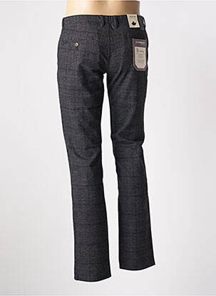 Pantalon slim fermeture zippée sous rabat boutonné gris RED POINT homme