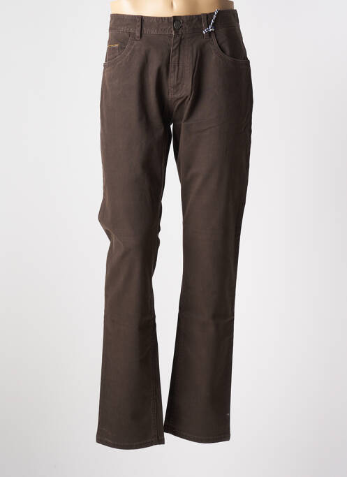 Pantalon droit marron RED POINT pour homme