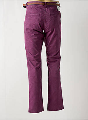 Pantalon chino stretch taille normale violet EDC homme
