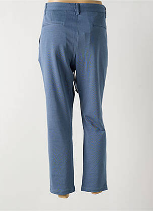 Pantalon 7/8 fermeture zippée sous rabat boutonné taille normale bleu IMPERIAL femme