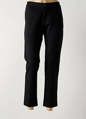 Pantalon chino fermeture zippée sous rabat boutonné taille normale noir IMPERIAL femme