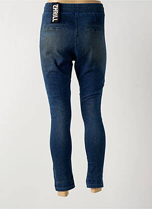Jeans coupe slim effet usé délavé taille normale bleu ZHRILL femme