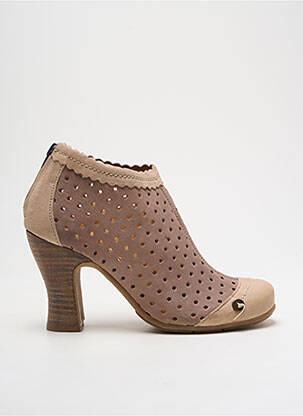 Bottines/Boots marron GOLD BUTTON pour femme
