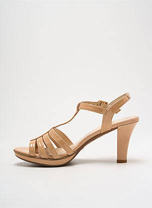 Sandales/nu pieds talon aiguille talon de 4 à 6cm beige GADEA femme