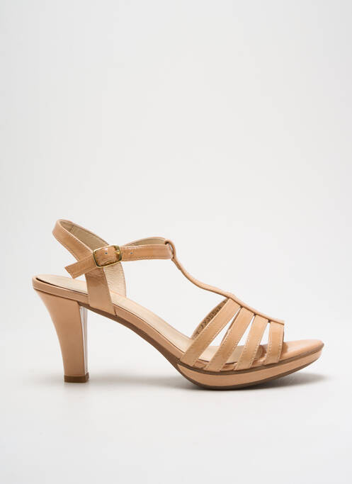 Sandales/nu pieds talon aiguille talon de 4 à 6cm beige GADEA femme