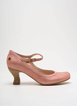 Escarpins rose GOLD BUTTON pour femme