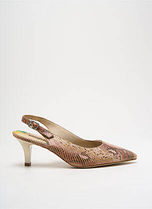 Escarpins fermeture boucle(s) talon de 4 à 6cm marron DORKING femme