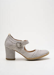 Escarpins fermeture boucle(s) talon de 4 à 6cm gris KHRIO femme