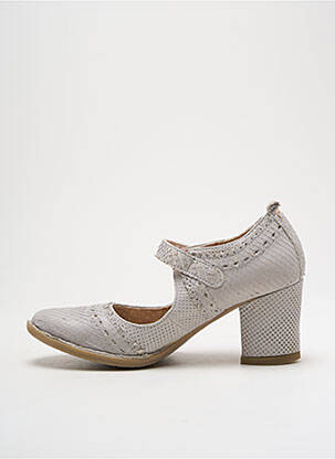 Escarpins fermeture boucle(s) talon de 4 à 6cm gris KHRIO femme
