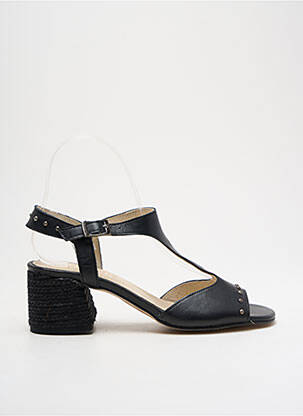 Sandales/nu pieds matière lisse talon de 4 à 6cm noir MARROQUI SANCHEZ femme
