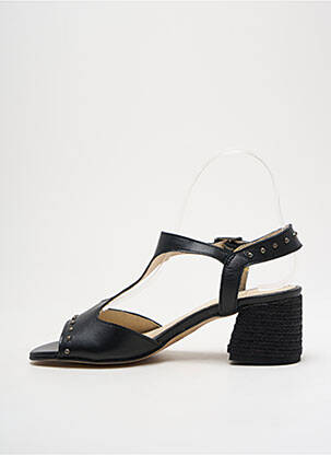 Sandales/nu pieds matière lisse talon de 4 à 6cm noir MARROQUI SANCHEZ femme