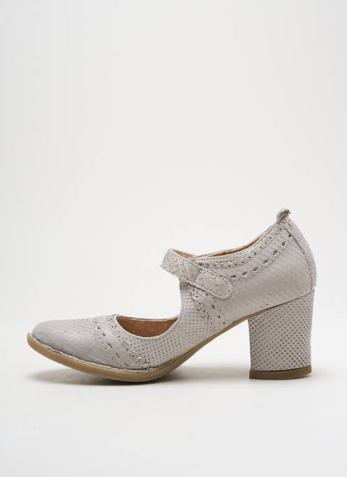 Escarpins fermeture boucle(s) talon de 4 à 6cm gris KHRIO femme