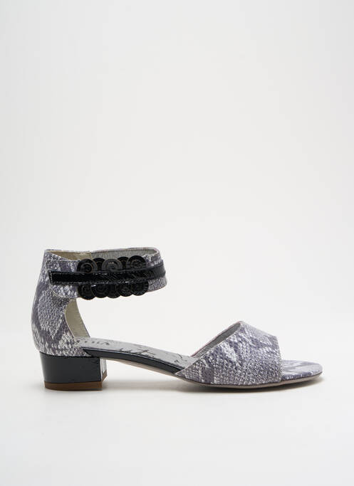 Sandales/Nu pieds gris UN TOUR EN VILLE pour femme