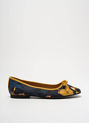 Ballerines impression talon plat jusqu'à 3cm jaune ADIGE femme