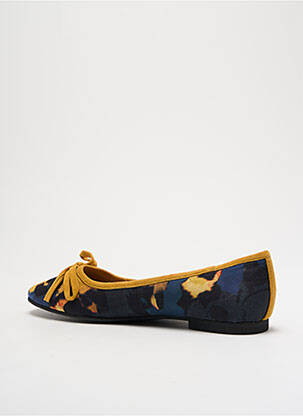 Ballerines impression talon plat jusqu'à 3cm jaune ADIGE femme