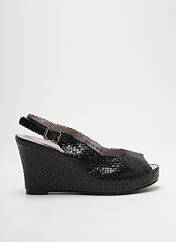 Sandales/Nu pieds noir COULEUR POURPRE pour femme seconde vue