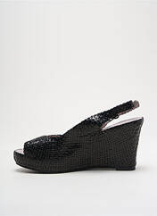Sandales/Nu pieds noir COULEUR POURPRE pour femme seconde vue