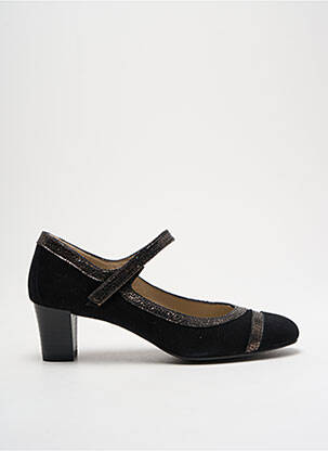 Escarpins nubuck talon de 4 à 6cm noir BRENDA ZARO femme