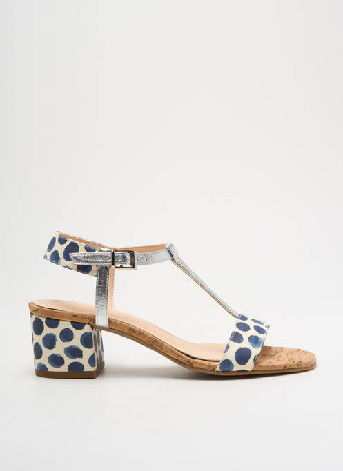 Sandales/Nu pieds bleu BRENDA ZARO pour femme