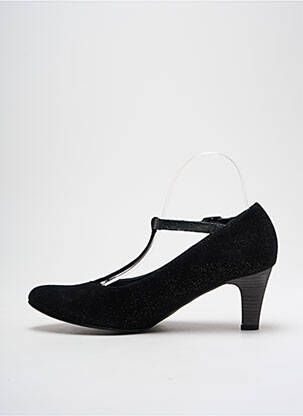 Escarpins nubuck talon de 4 à 6cm noir UN TOUR EN VILLE femme