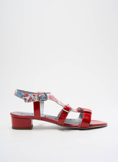 Sandales/Nu pieds rouge UN TOUR EN VILLE pour femme