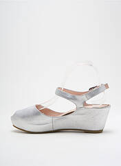 Sandales/Nu pieds argent COULEUR POURPRE pour femme seconde vue