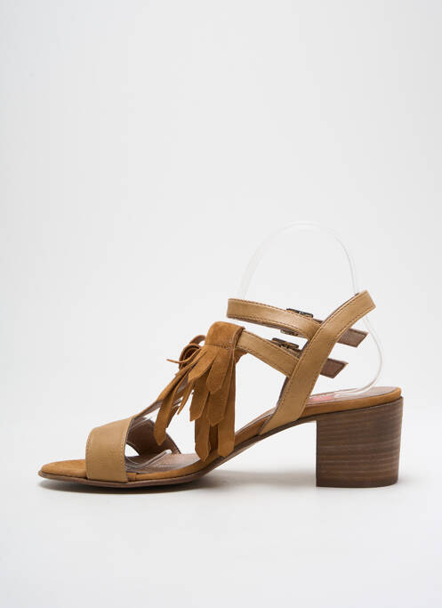 Sandales/Nu pieds marron BISOUS CONFITURE pour femme