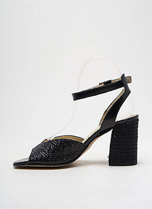 Sandales/nu pieds matière lisse talon de 4 à 6cm noir MARROQUI SANCHEZ femme
