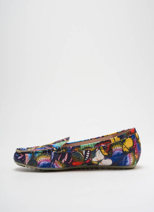 Mocassins bleu COULEUR POURPRE femme