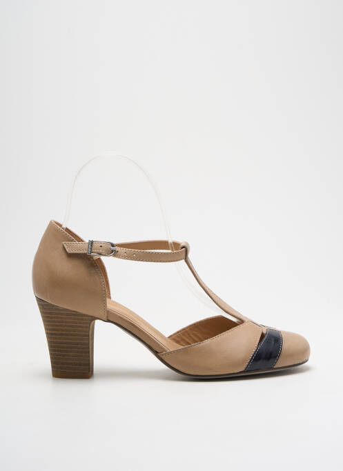 Sandales/Nu pieds beige PERLATO pour femme