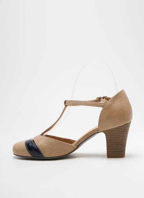 Sandales/Nu pieds beige PERLATO pour femme