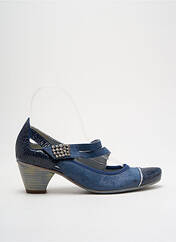 Escarpins bleu UN TOUR EN VILLE pour femme seconde vue
