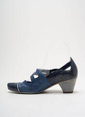 Escarpins bleu UN TOUR EN VILLE pour femme seconde vue