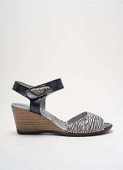 Sandales/Nu pieds noir UN TOUR EN VILLE pour femme seconde vue