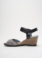 Sandales/Nu pieds noir UN TOUR EN VILLE pour femme seconde vue