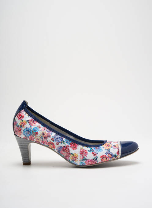 Escarpins bleu UN TOUR EN VILLE pour femme