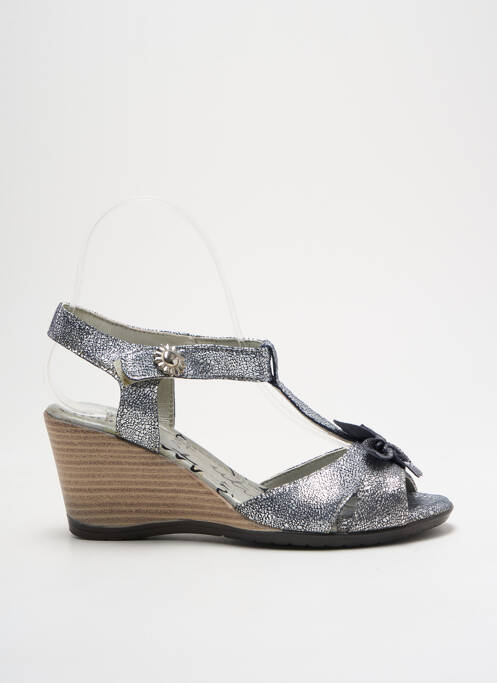 Sandales/Nu pieds argent UN TOUR EN VILLE pour femme