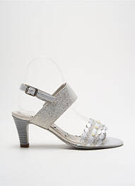 Sandales/nu pieds talon aiguille talon de 4 à 6cm argent UN TOUR EN VILLE femme